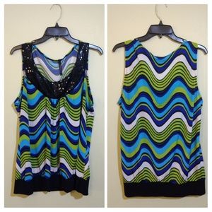 Candy Rain Plus sleeveless top 2x